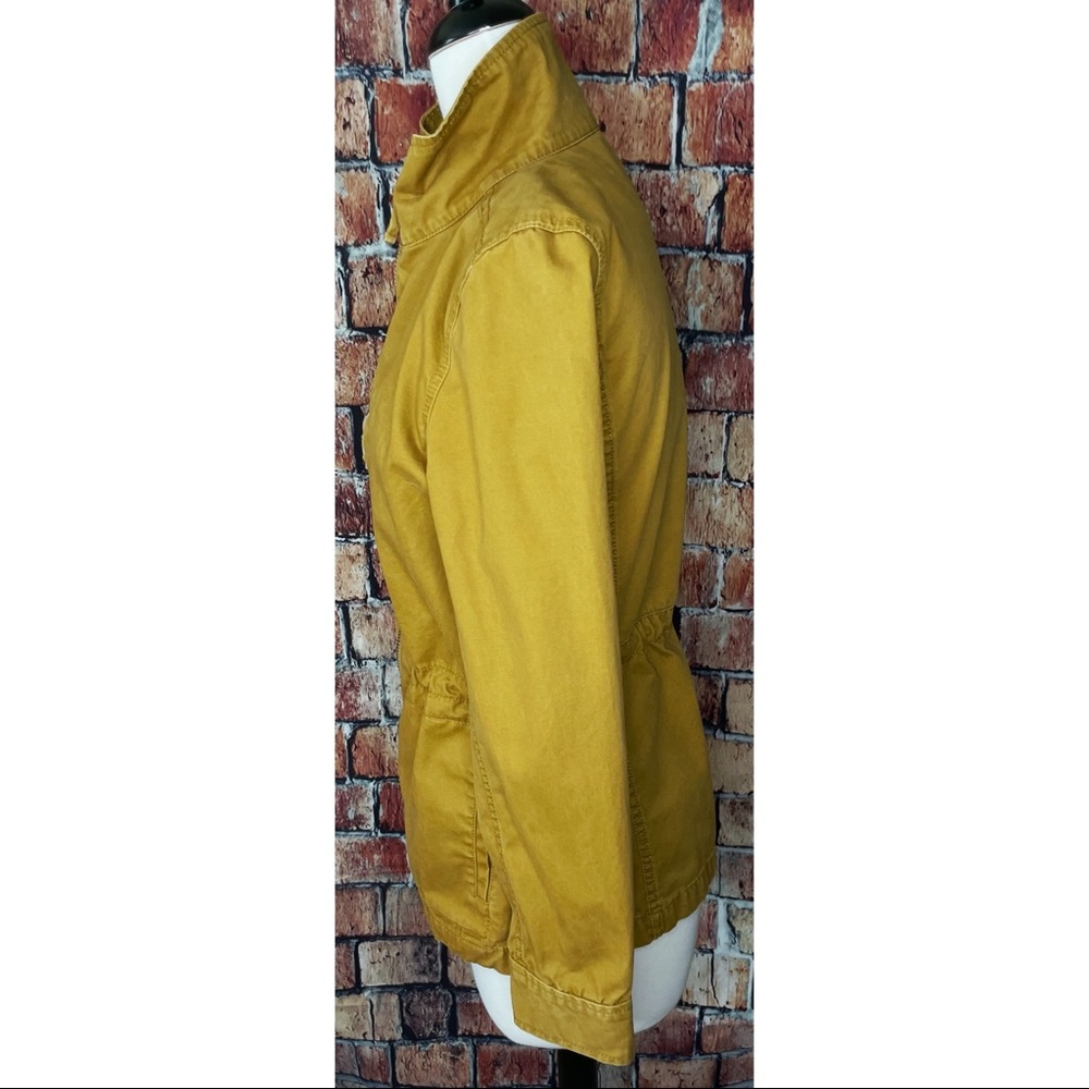 Madewell Fleet Military Utility Jacket Coat Medium Egyptian Gold Anorak - Picture 5 of 7
